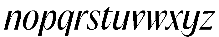 PPAcma RegularItalic Font LOWERCASE