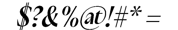 PPAcma SemiboldItalic Instance Font OTHER CHARS