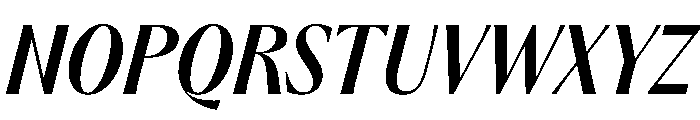 PPAcma SemiboldItalic Instance Font UPPERCASE