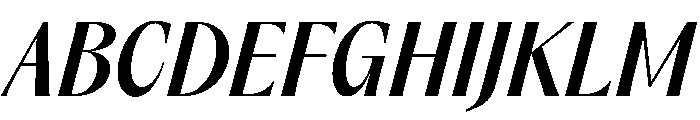 PPAcma SemiboldItalic Font UPPERCASE