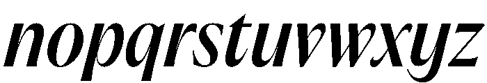 PPAcma SemiboldItalic Font LOWERCASE
