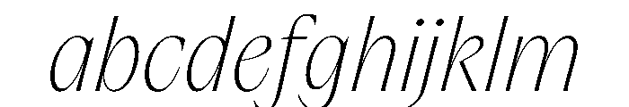 PPAcma ThinItalic Instance FONT