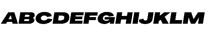 PPAgrandir GrandBlackItalic Instance Font UPPERCASE
