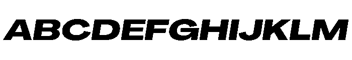PPAgrandir GrandHeavyItalic Instance Font UPPERCASE