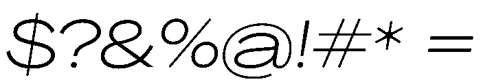 PPAgrandir GrandLightItalic Instance Font OTHER CHARS