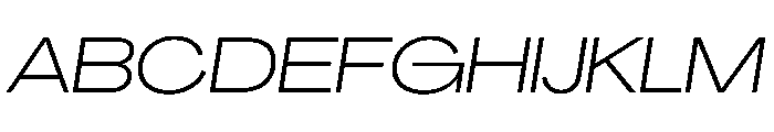 PPAgrandir GrandLightItalic Instance Font UPPERCASE