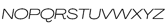 PPAgrandir GrandLightItalic Instance Font UPPERCASE