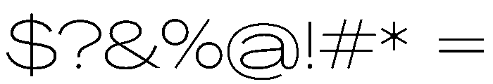 PPAgrandir GrandThin Instance Font OTHER CHARS