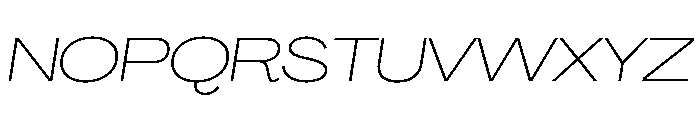PPAgrandir GrandThinItalic Instance Font UPPERCASE