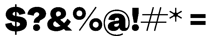 PPAgrandir Heavy Instance Font OTHER CHARS