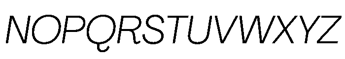 PPAgrandir LightItalic Instance Font UPPERCASE