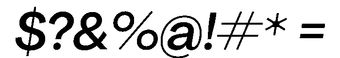 PPAgrandir MediumItalic Instance Font OTHER CHARS