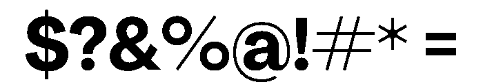 PPAgrandir NarrowBold Instance Font OTHER CHARS