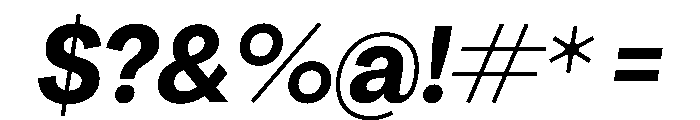 PPAgrandir NarrowBoldItalic Instance Font OTHER CHARS