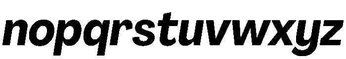 PPAgrandir NarrowBoldItalic Instance Font LOWERCASE