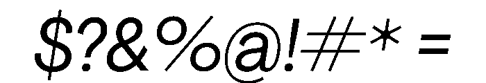 PPAgrandir NarrowItalic Instance Font OTHER CHARS