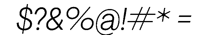 PPAgrandir NarrowLightItalic Instance Font OTHER CHARS