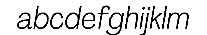 PPAgrandir NarrowLightItalic Instance FONT