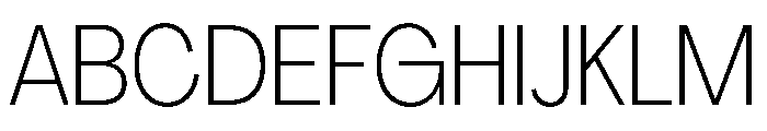 PPAgrandir NarrowThin Instance Font UPPERCASE