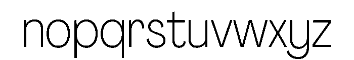PPAgrandir NarrowThin Instance Font LOWERCASE