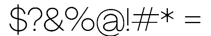 PPAgrandir Thin Instance Font OTHER CHARS