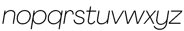 PPAgrandir ThinItalic Instance Font LOWERCASE