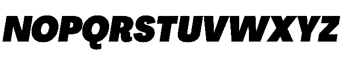 PPAgrandir TightBlackItalic Instance Font UPPERCASE