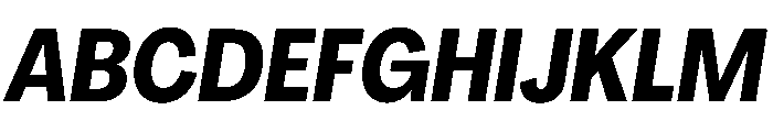 PPAgrandir TightBoldItalic Instance Font UPPERCASE