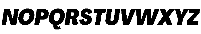 PPAgrandir TightHeavyItalic Instance Font UPPERCASE