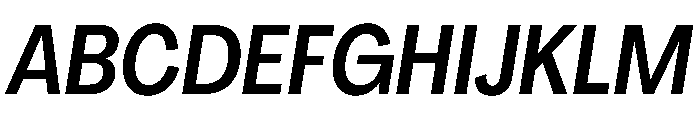 PPAgrandir TightMediumItalic Instance Font UPPERCASE