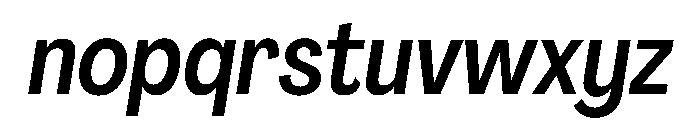PPAgrandir TightMediumItalic Instance Font LOWERCASE