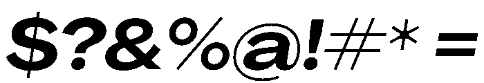 PPAgrandir WideBoldItalic Instance Font OTHER CHARS
