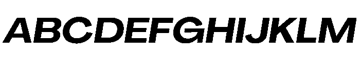 PPAgrandir WideBoldItalic Instance Font UPPERCASE