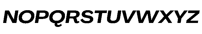 PPAgrandir WideBoldItalic Instance Font UPPERCASE