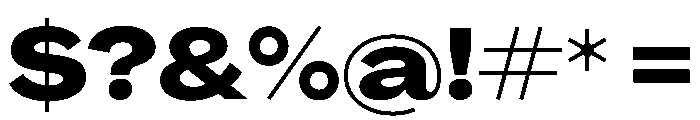 PPAgrandir WideHeavy Instance Font OTHER CHARS