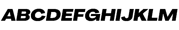 PPAgrandir WideHeavyItalic Instance Font UPPERCASE