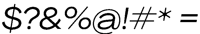 PPAgrandir WideItalic Instance Font OTHER CHARS