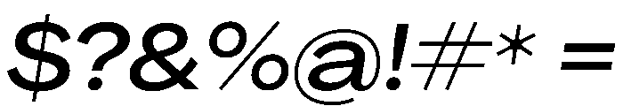 PPAgrandir WideMediumItalic Instance Font OTHER CHARS
