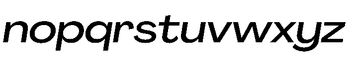 PPAgrandir WideMediumItalic Instance Font LOWERCASE