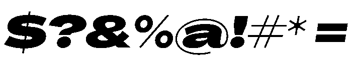 PPAgrandirGrand BlackItalic Instance Font OTHER CHARS