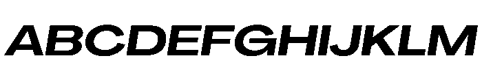 PPAgrandirGrand BoldItalic Instance Font UPPERCASE