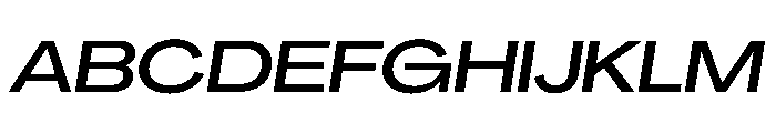 PPAgrandirGrand MediumItalic Instance Font UPPERCASE