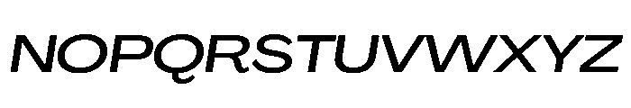 PPAgrandirGrand MediumItalic Instance Font UPPERCASE