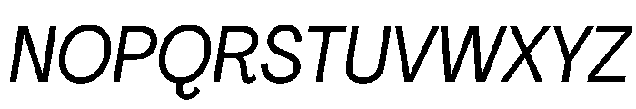 PPAgrandirNarrow Italic Instance Font UPPERCASE