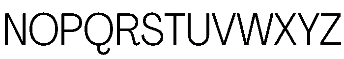 PPAgrandirNarrow Light Instance Font UPPERCASE