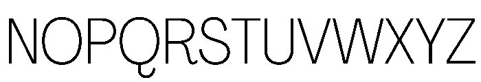 PPAgrandirNarrow Thin Instance Font UPPERCASE