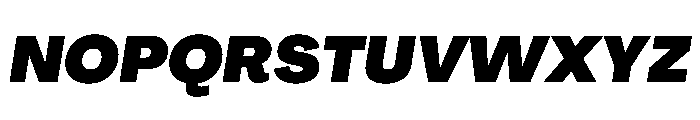PPAgrandirNormal BlackItalic Instance Font UPPERCASE