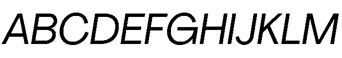 PPAgrandirNormal Italic Instance Font UPPERCASE