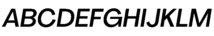 PPAgrandirNormal MediumItalic Instance Font UPPERCASE
