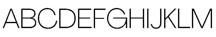 PPAgrandirNormal Thin Instance Font UPPERCASE
